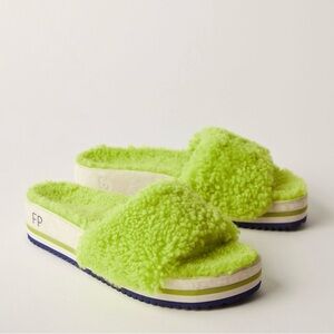 FLEKS Free People Shearling Slide Sandal slippers
